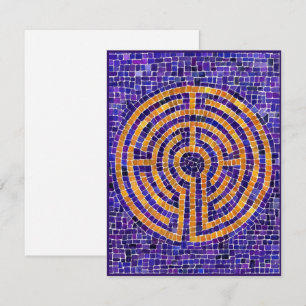 Cartão Placa plana LABYRINTH MOSAIC 4.25x5.5