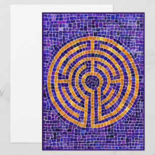 Cartão Placa plana LABYRINTH MOSAIC 6.5x8.75