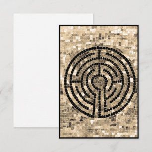 Cartão Placa plana LABYRINTH V 3.5x5