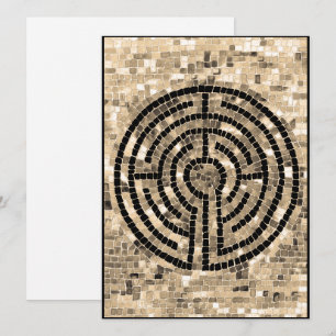 Cartão Placa plana LABYRINTH V 5.5x7.25
