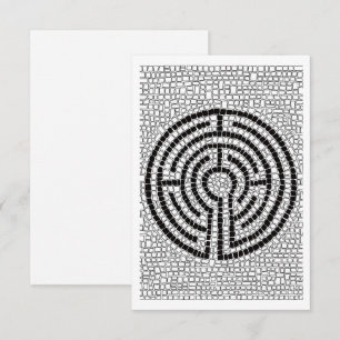 Cartão Placa plana LABYRINTH VII 3,5x5