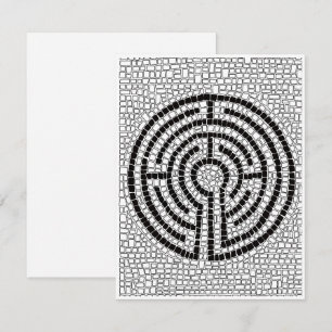Cartão Placa plana LABYRINTH VII 4.25x5.5