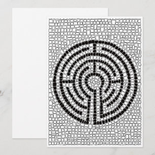 Cartão Placa plana LABYRINTH VII 5.5x7.5