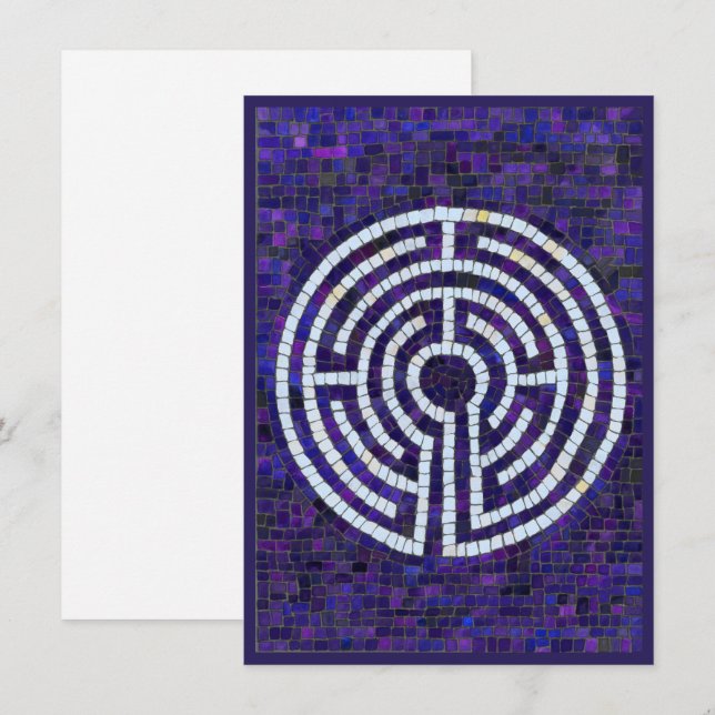 Cartão Placa plana LABYRINTH VIII 4.5x6.25 (Frente/Verso)