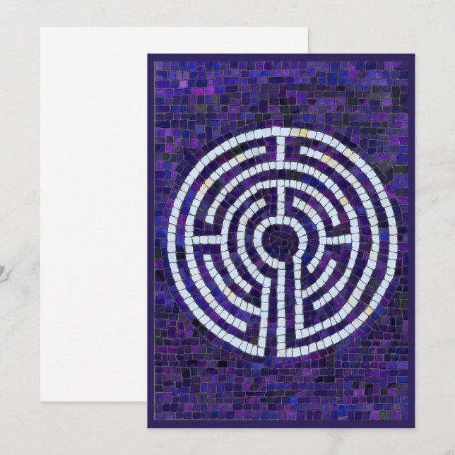 Cartão Placa plana LABYRINTH VIII 5x7 (Frente/Verso)