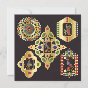 Cartão Placa plana Mah Jongg Jewelry
