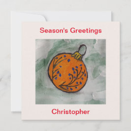 Cartão Placa plana para pedido de árvore de Natal