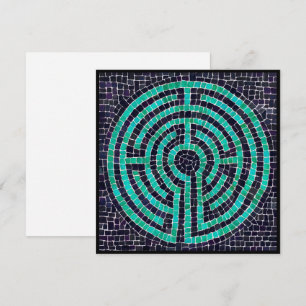 Cartão Placa plana quadrada LABYRINTH III 5,25"