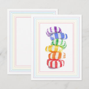 Cartão Placa plana RAINBOW CANDY 4.25x5.5