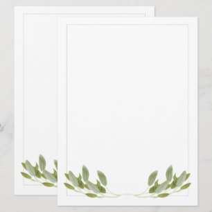 Cartão Placa plana SAGE 6.5x8.75 / Vertical