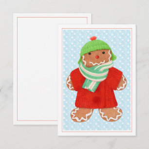 Cartão Placa plana WOOLIE GINGERBREAD 3.5x5