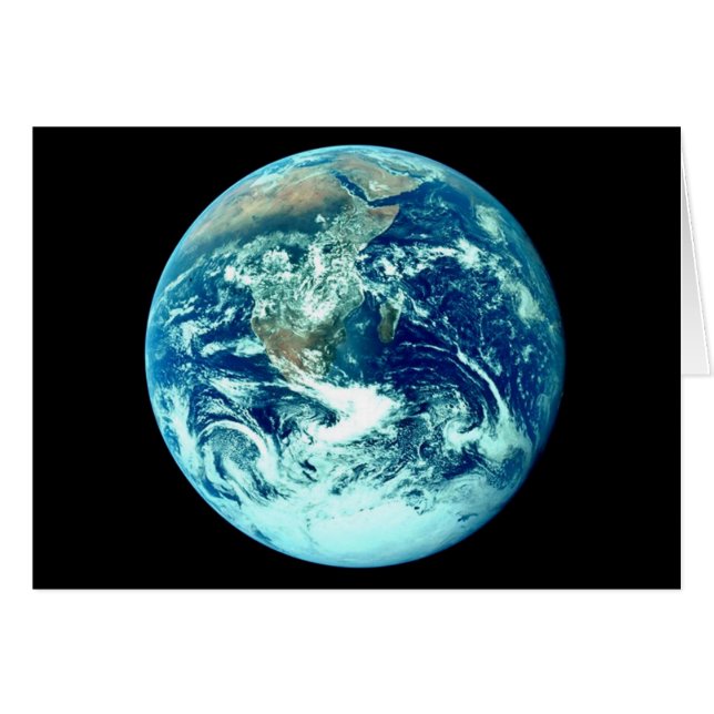 Cartão Placa Planet Earth (Frente Horizontal)