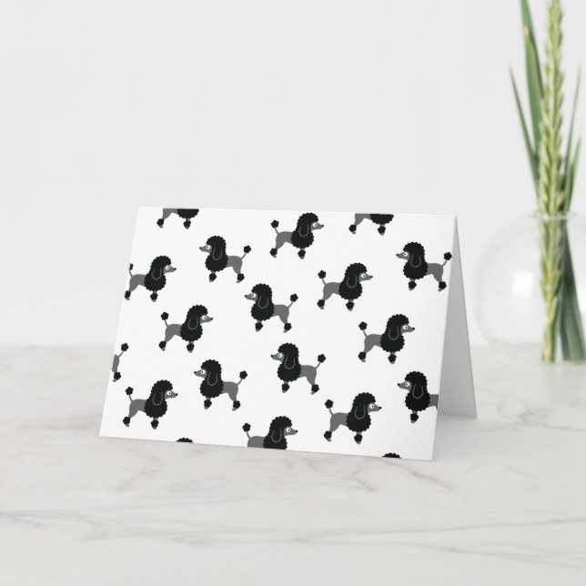 Cartão Placa Poodle (Frente)