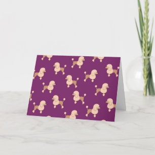 Cartão Placa Poodle