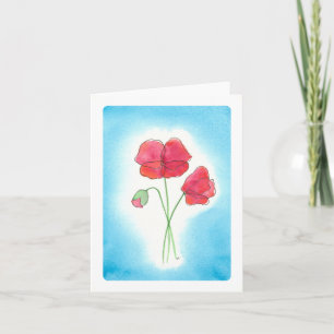 Cartão Placa Poppy