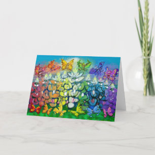 Cartão Placa Rainbow Bluebonnets