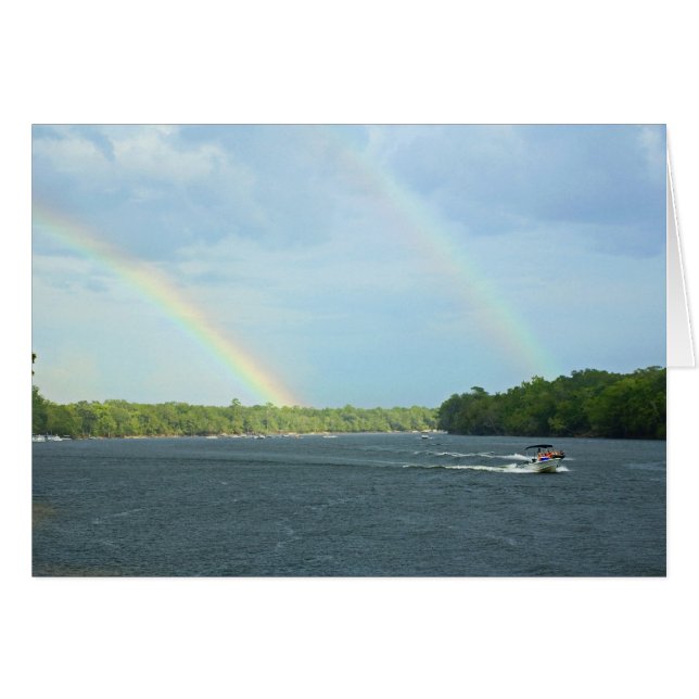 Cartão Placa Rainbow Dupla (Frente Horizontal)