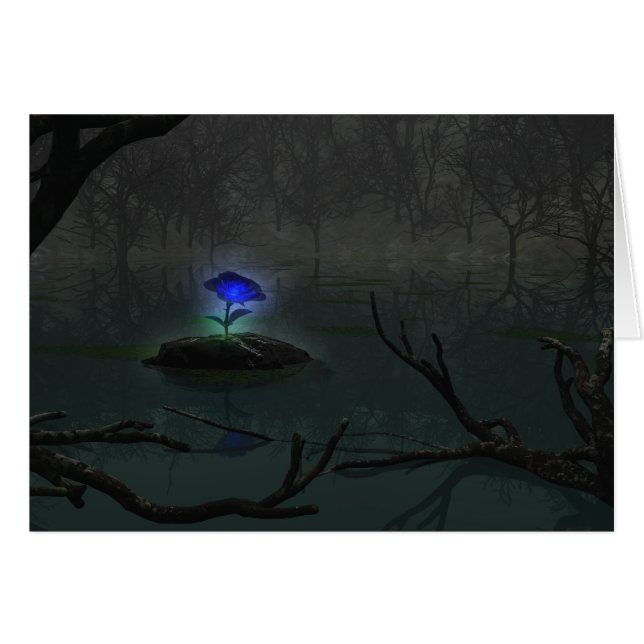 Cartão Placa Rosa azul (Frente Horizontal)