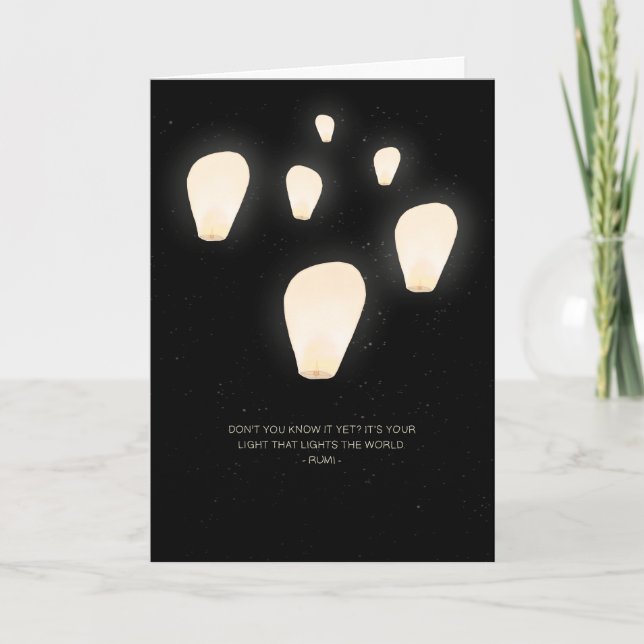 Cartão Placa Rumi Lanterna Voadora (Frente)