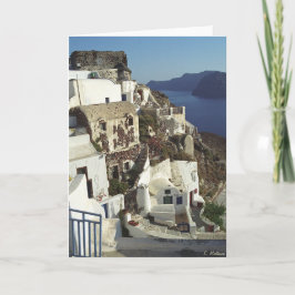 Cartão Placa Santorini (dentro do vazio)