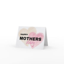 Placa simples de Dia de as mães com coração