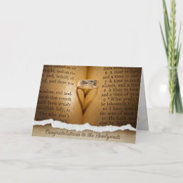 Cartão Placa Sombra do Coração de Casamento