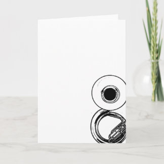 Cartão Placa Sousaphone