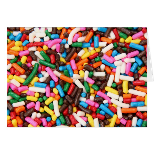 Cartão Placa Sprinkles (Frente Horizontal)