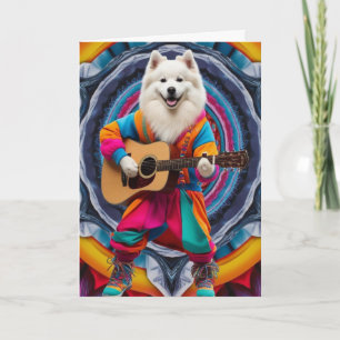 Cartão Placa Star Rock Samoyed