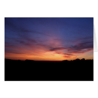 Cartão Placa Sunset