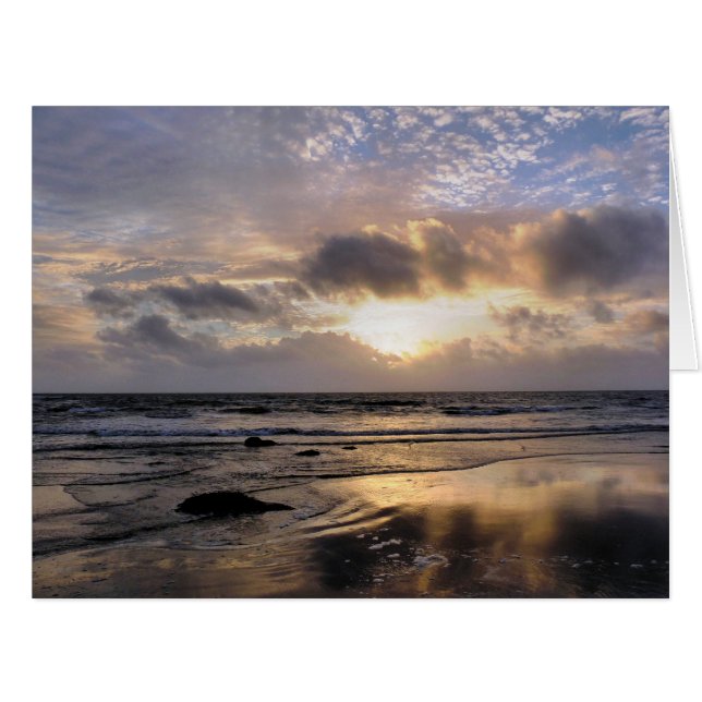 Cartão placa SUNSET (Frente horizontal)