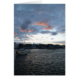 Cartão Placa Sunset Nantucket