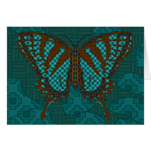 Cartão Placa Swallowtail Nativa