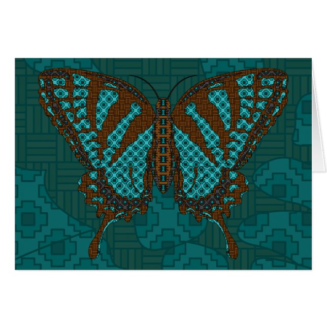 Cartão Placa Swallowtail Nativa (Frente horizontal)