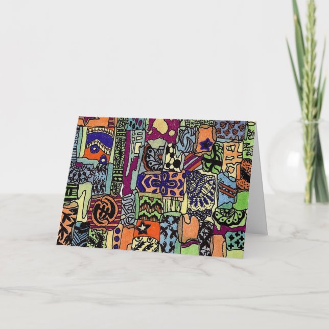 Cartão Placa Trabalho de arte Piecie-Piecie - Vazio (Frente)