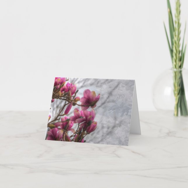 Cartão Placa Tulip Tree Blossoms (Frente)