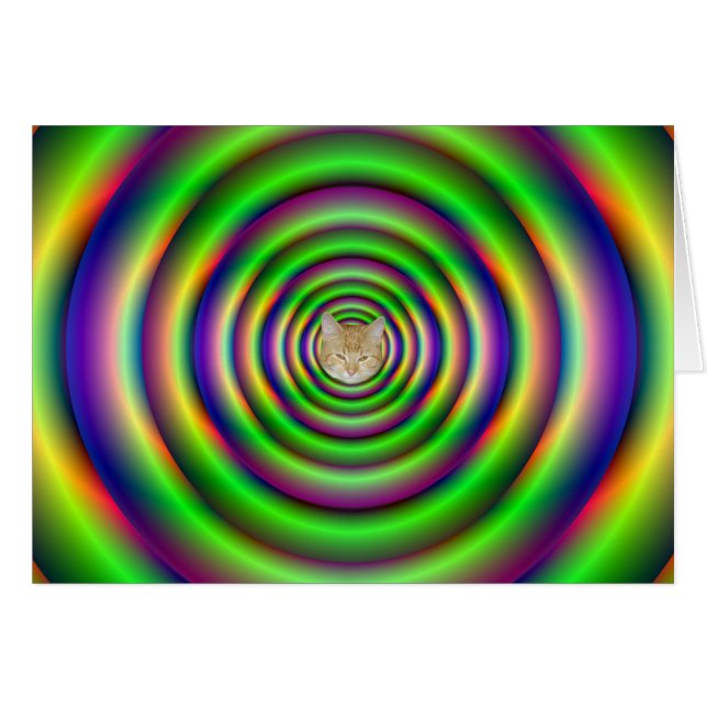 Cartão Placa Túnel Verde do Torus + gato (Frente Horizontal)