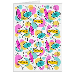 Cartão Placa vertical de múltiplos cumprimentos Baubles d