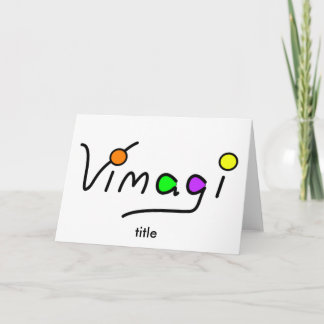 Cartão Placa Vimagi
