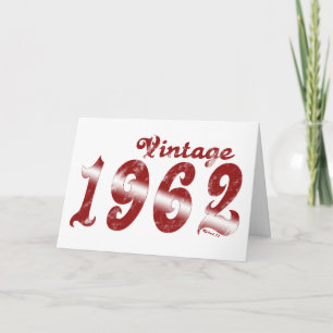 Cartão Placa Vintage 1962