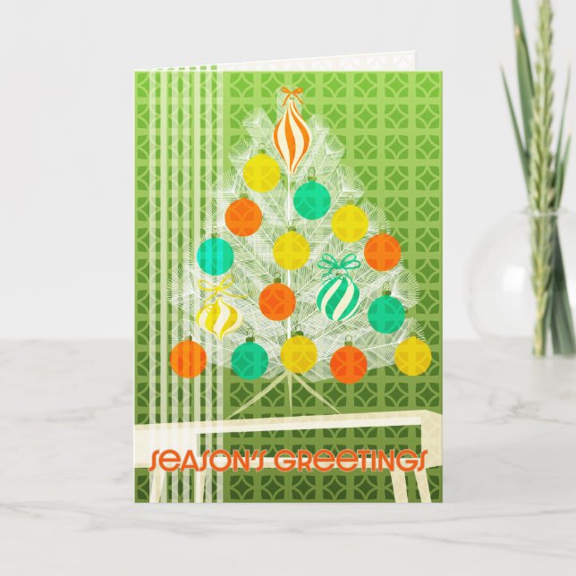 Cartão Placa Xmas de meio século (Frente)