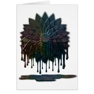 Cartão Placas de Derramar de petróleo