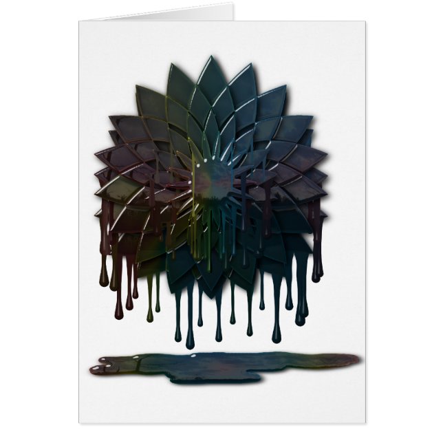 Cartão Placas de Derramar de petróleo (Frente)