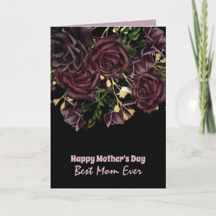 Cartão Placas de Dia de as mães Floral de QUALIDADE Pers