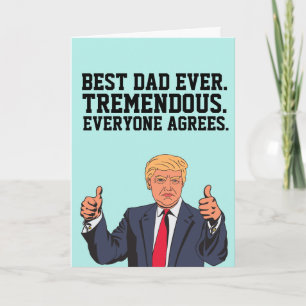 CARTÃO PLACAS DE GREETING DE DIAS DE OS PAIS DONALD TRUMP