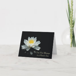 Cartão Placas de Nota de Flor de Lotus Flutuantes