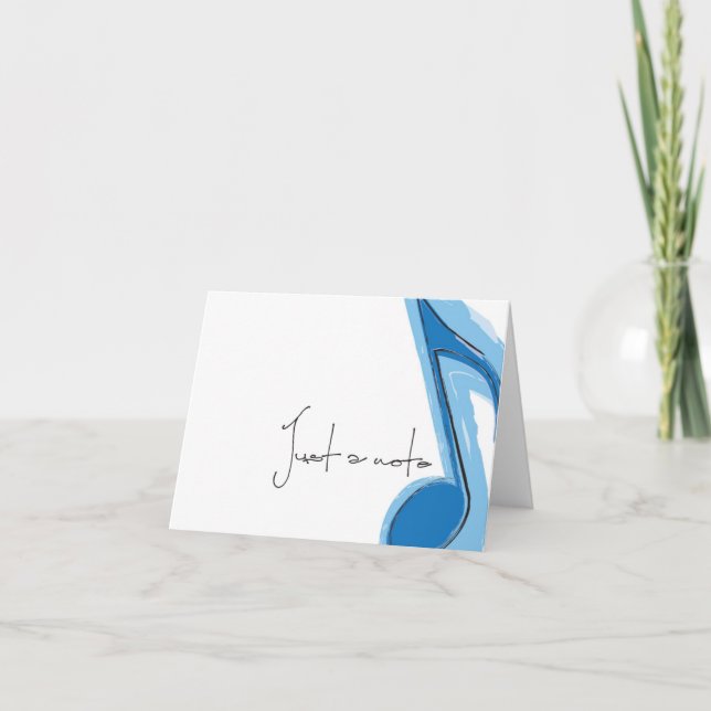 Cartão Placas de Nota de Música (Frente)