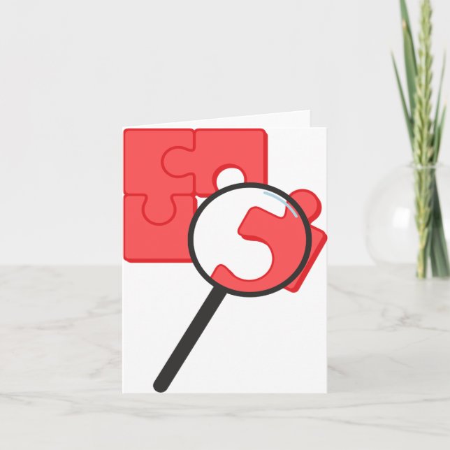 Cartão Placas de Nota de Peças quebra-cabeça (Frente)