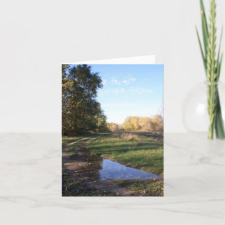 Cartão Placas de Nota de Reflexão de Backestradas