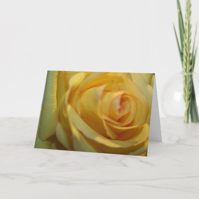 CARTÃO PLACAS DE NOTA DE ROSE AMARELO (Frente)